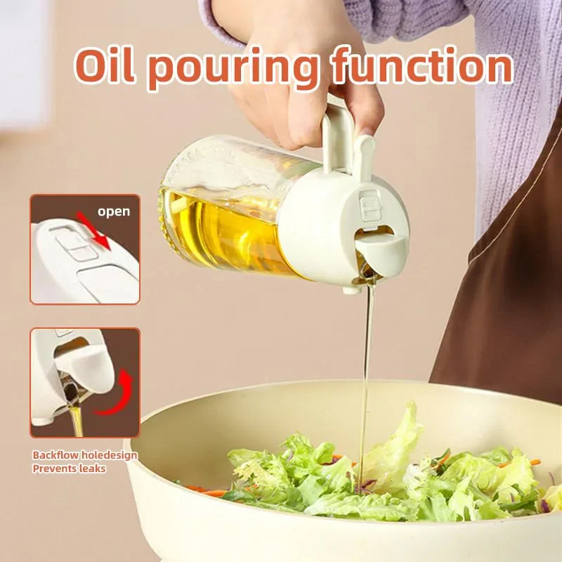 زجاجة رش زيت بلاستيكية 2 في 1  - مراجعة Camping Cooking Kitchen Set وسعره