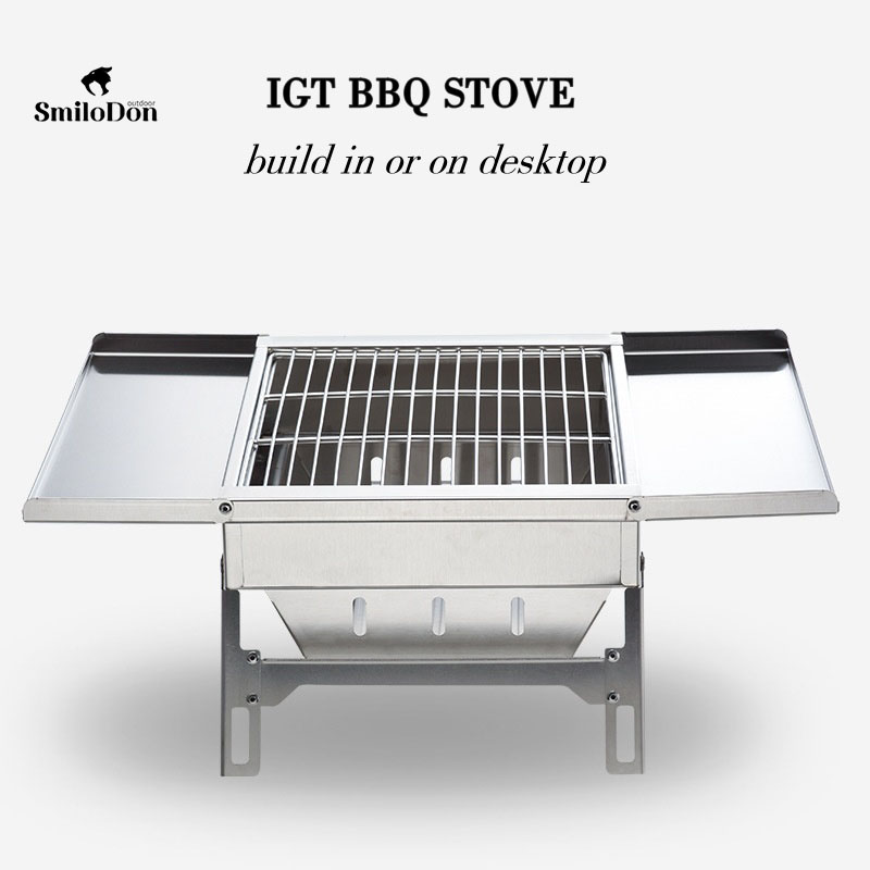 SmiloDon IGT شواء موقد 1 وحدة  - مراجعة Camping Cooking Table Foldable وسعره