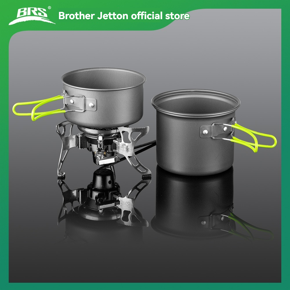 طقم أواني طهي للتخييم BRS-T15A - مراجعة Camping Cooking Pot Set وسعره