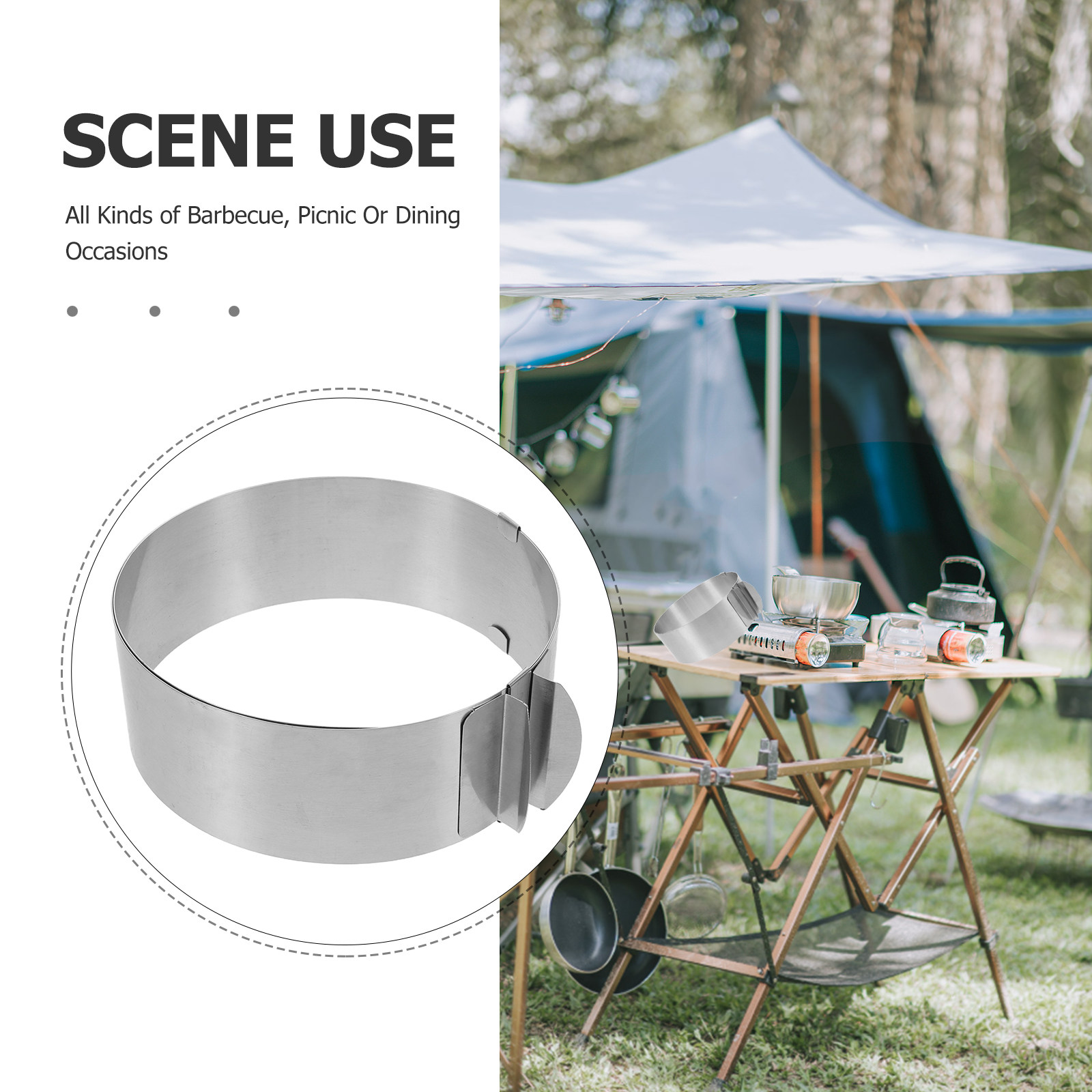 حاجز رياح قابل للتعديل لموقد ا - مراجعة Camping Cooking Wind Blocker وسعره