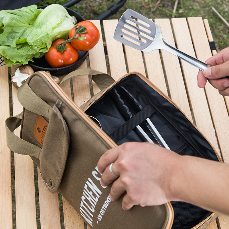 طقم أدوات طهي للتخييم مكون من  - مراجعة Camping Cooking Kitchen Set وسعره