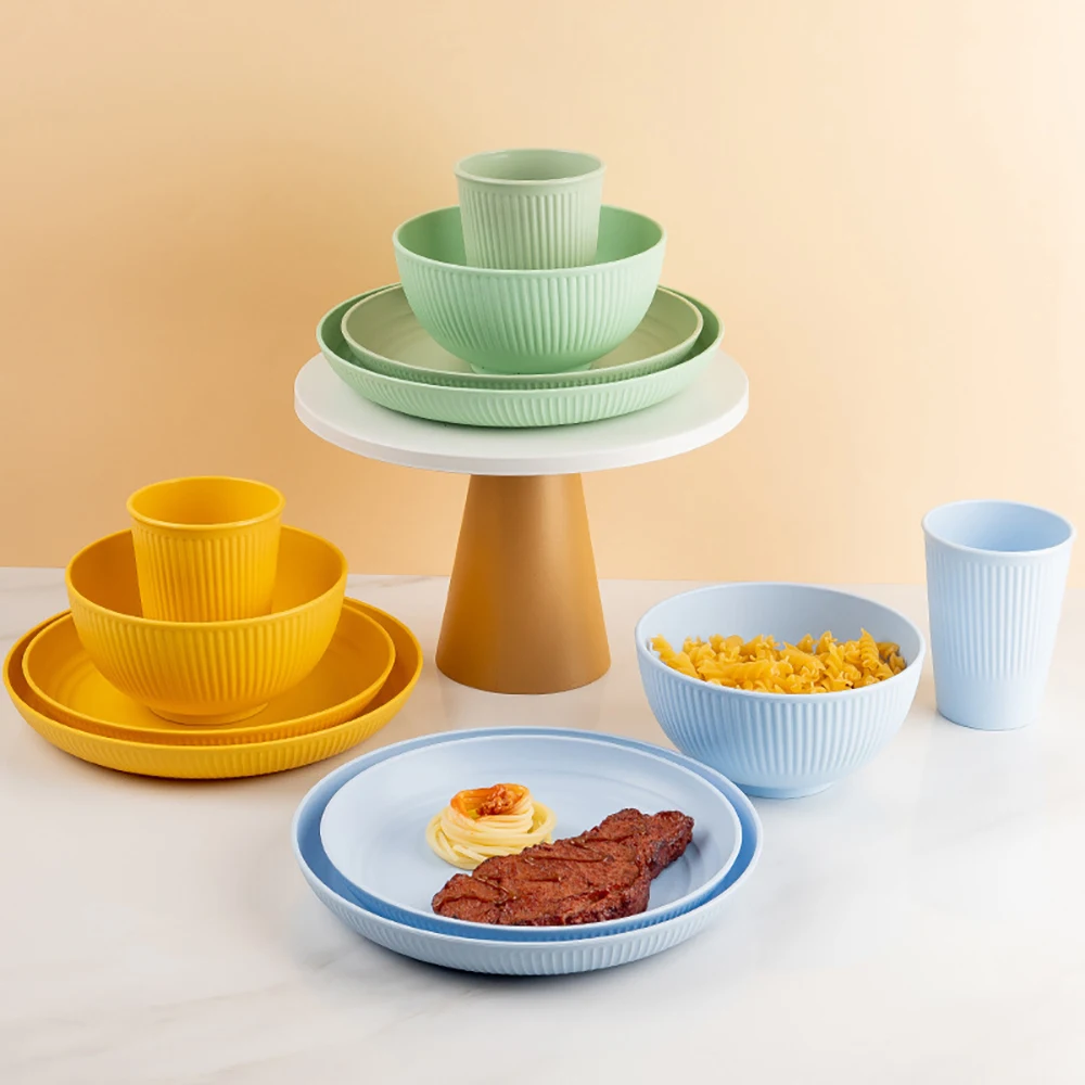 طقم أدوات مائدة من قش القمح ،  - مراجعة Camping Cooking And Eating Set وسعره