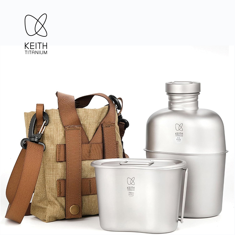 طقم أواني طهي من التيتانيوم ال - مراجعة Camping Cooking Pot Set وسعره