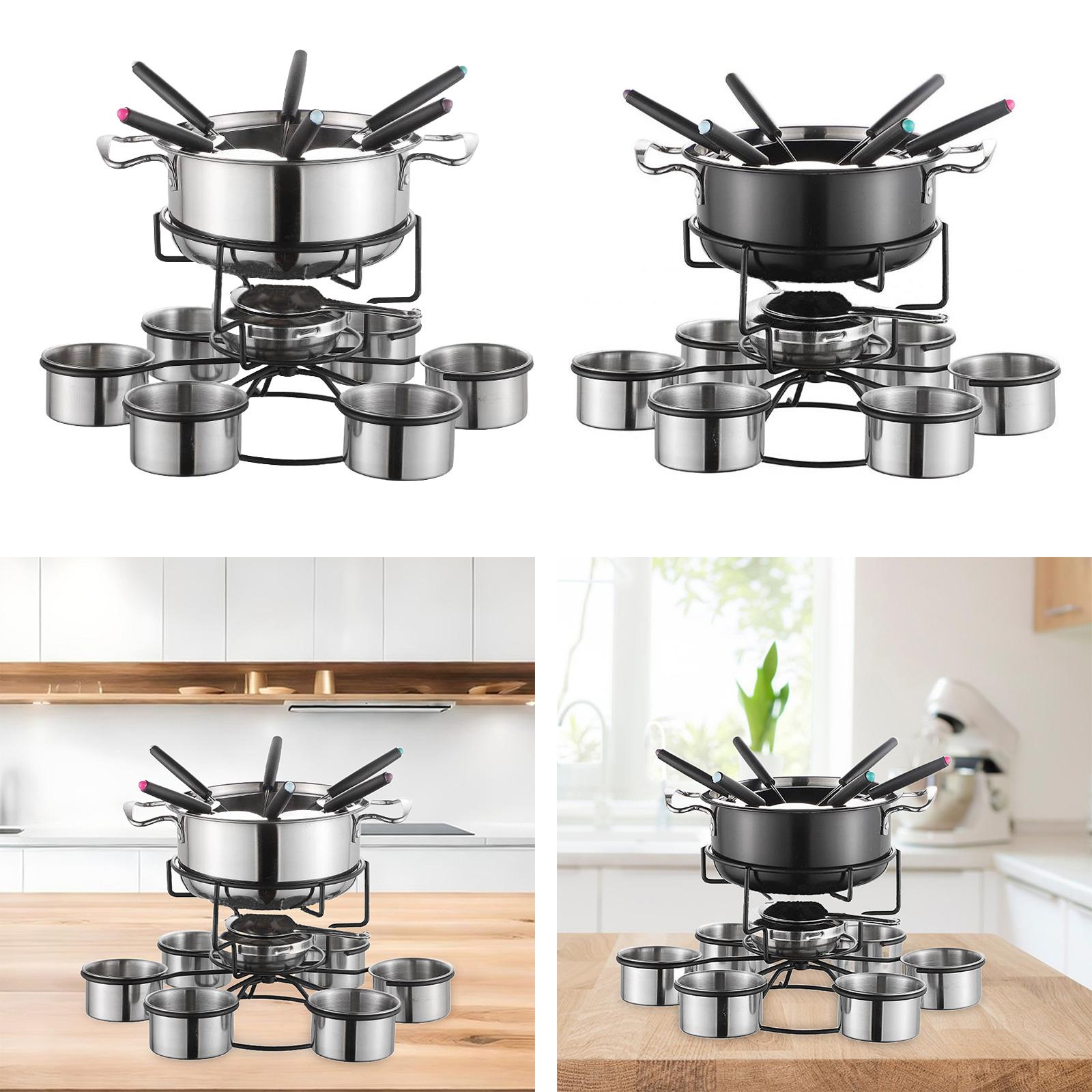 طقم وعاء الفوندو مع موقد طهي م - مراجعة Camping Cooking Pot Set وسعره