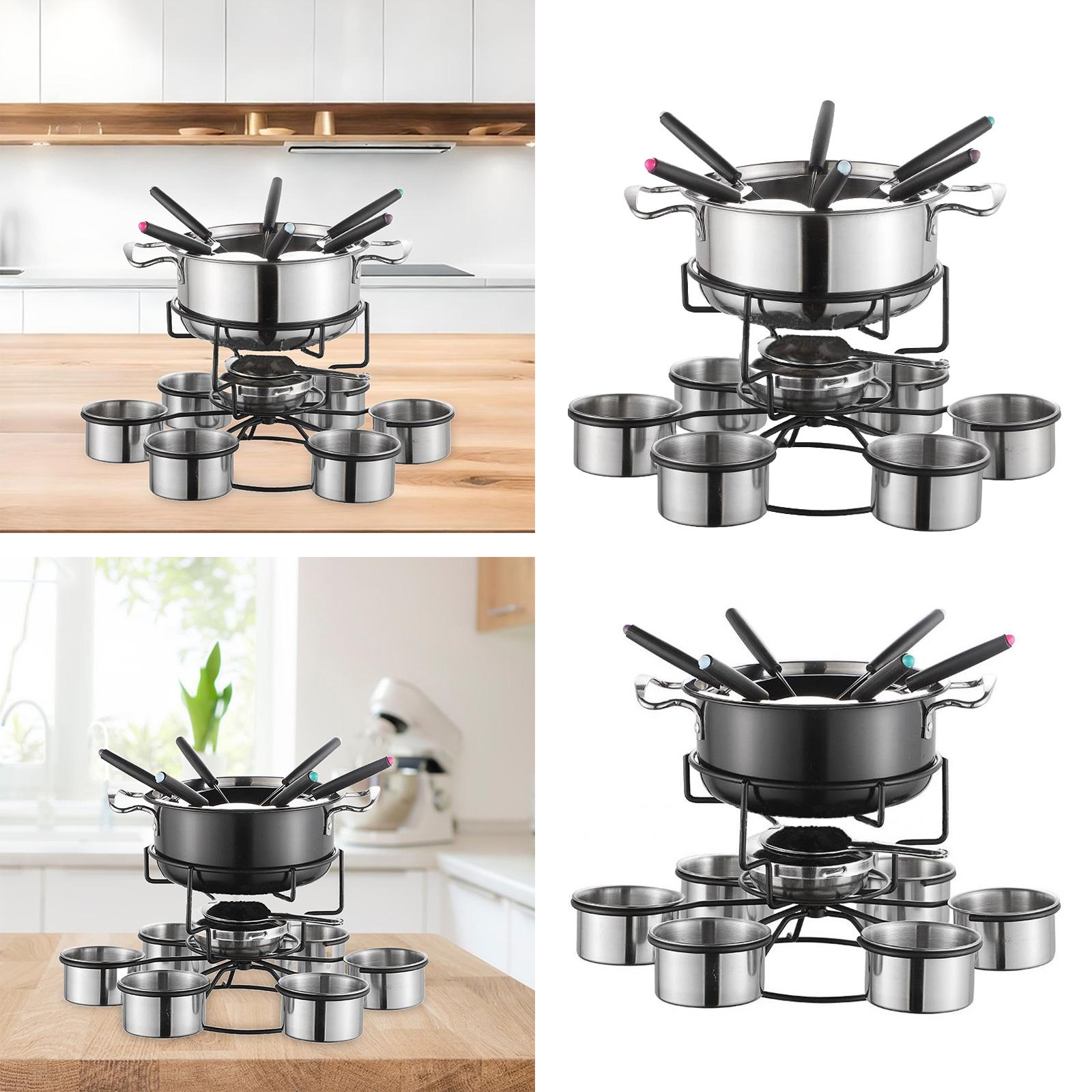 طقم وعاء الفوندو مع موقد طهي م - مراجعة Camping Cooking Pot Set وسعره