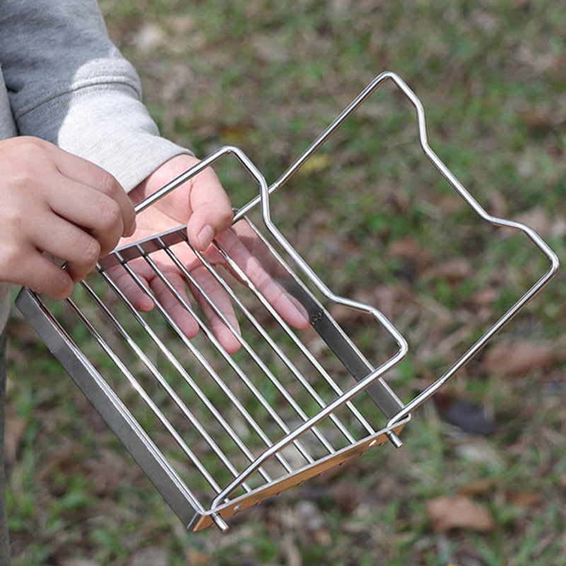 حامل موقد محمول من الفولاذ الم - مراجعة Camping Cooking Grate وسعره
