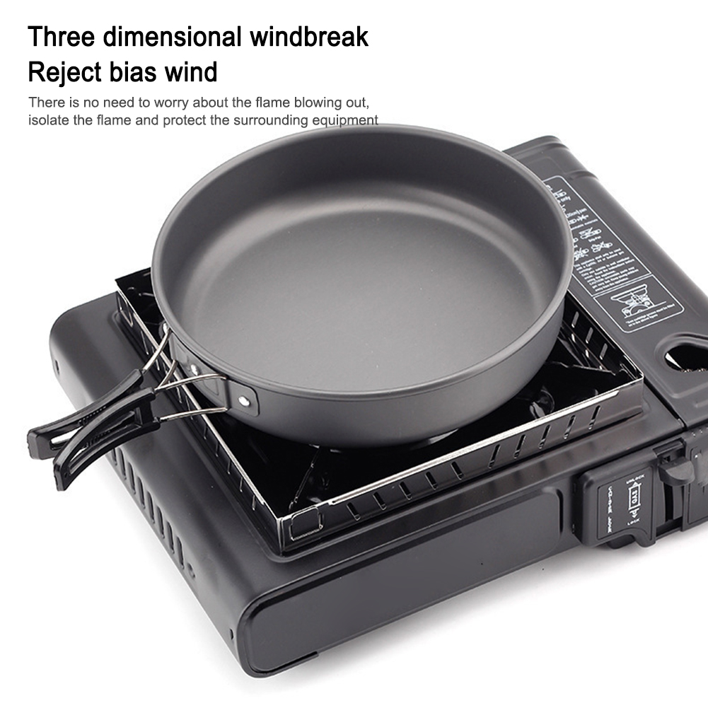 حاجز الرياح القابل للفك لموقد  - مراجعة Camping Cooking Wind Blocker وسعره