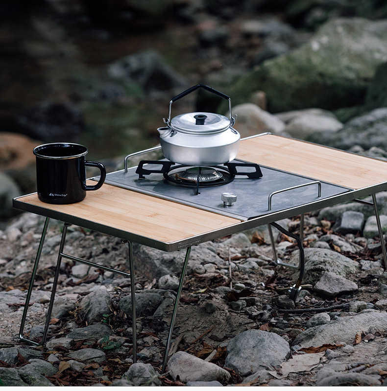 في الهواء الطلق طوي بطاقة من ن - مراجعة Camping Cooking Table With Windshield وسعره