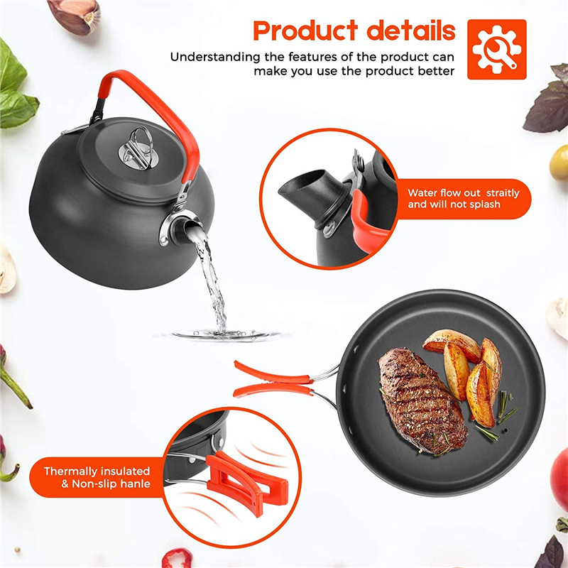 مجموعة أدوات طهي خارجية من الأ - مراجعة Camping Cooking Set 2 Person وسعره
