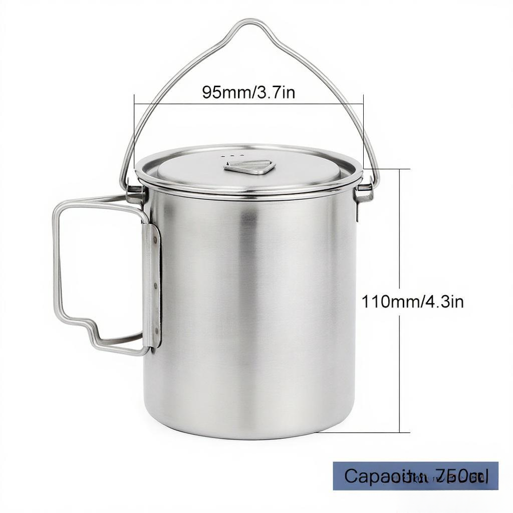 وعاء من الفولاذ المقاوم للصدأ  - مراجعة Camping Cooking Cup وسعره