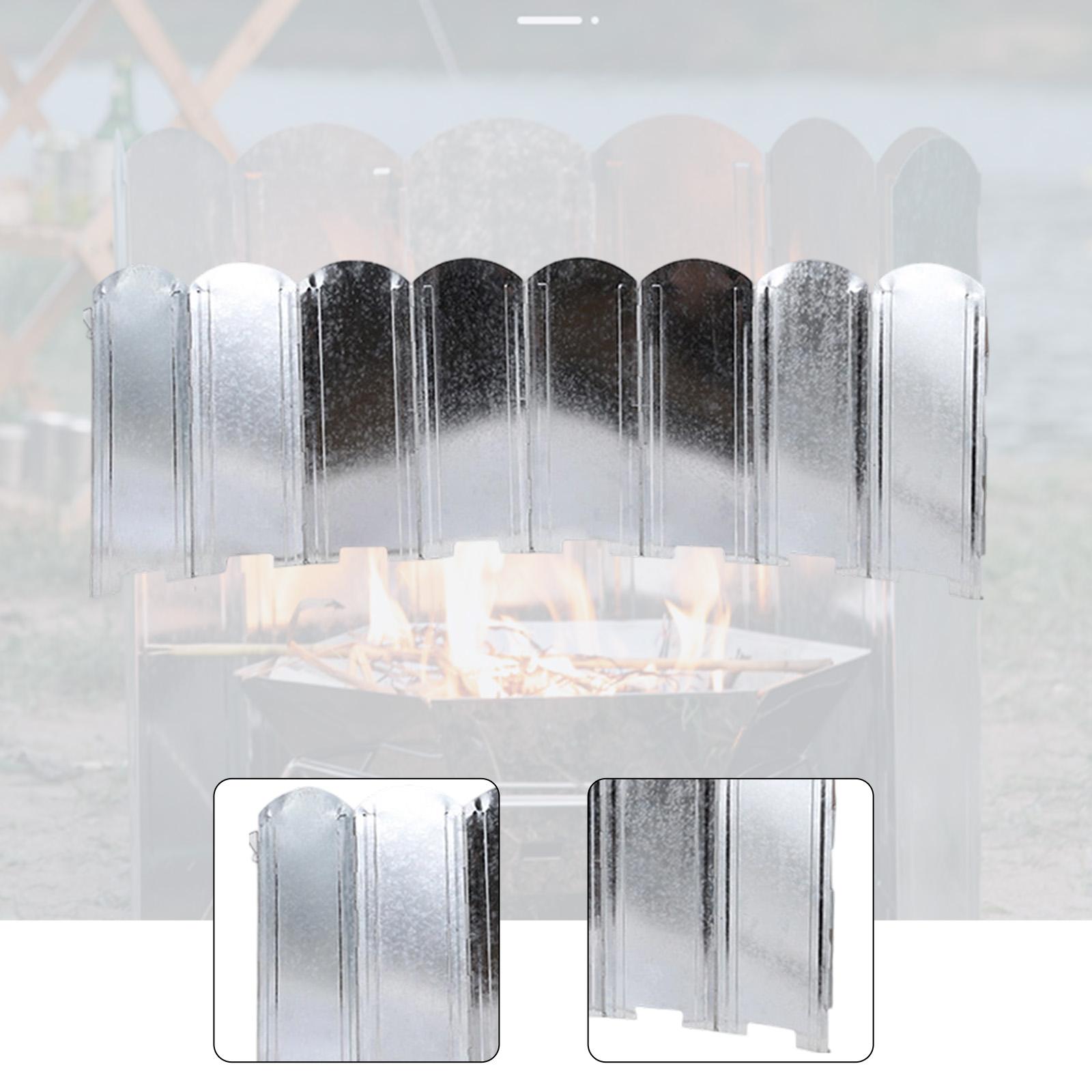 واقي رياح محمول قابل للطي من ا - مراجعة Camping Cooking Wind Blocker وسعره