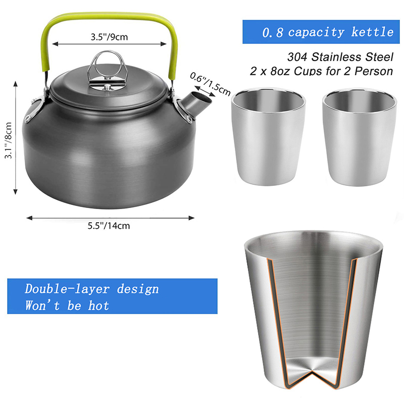 طقم أواني طهي للتخييم في الهوا - مراجعة Camping Cooking Cup وسعره