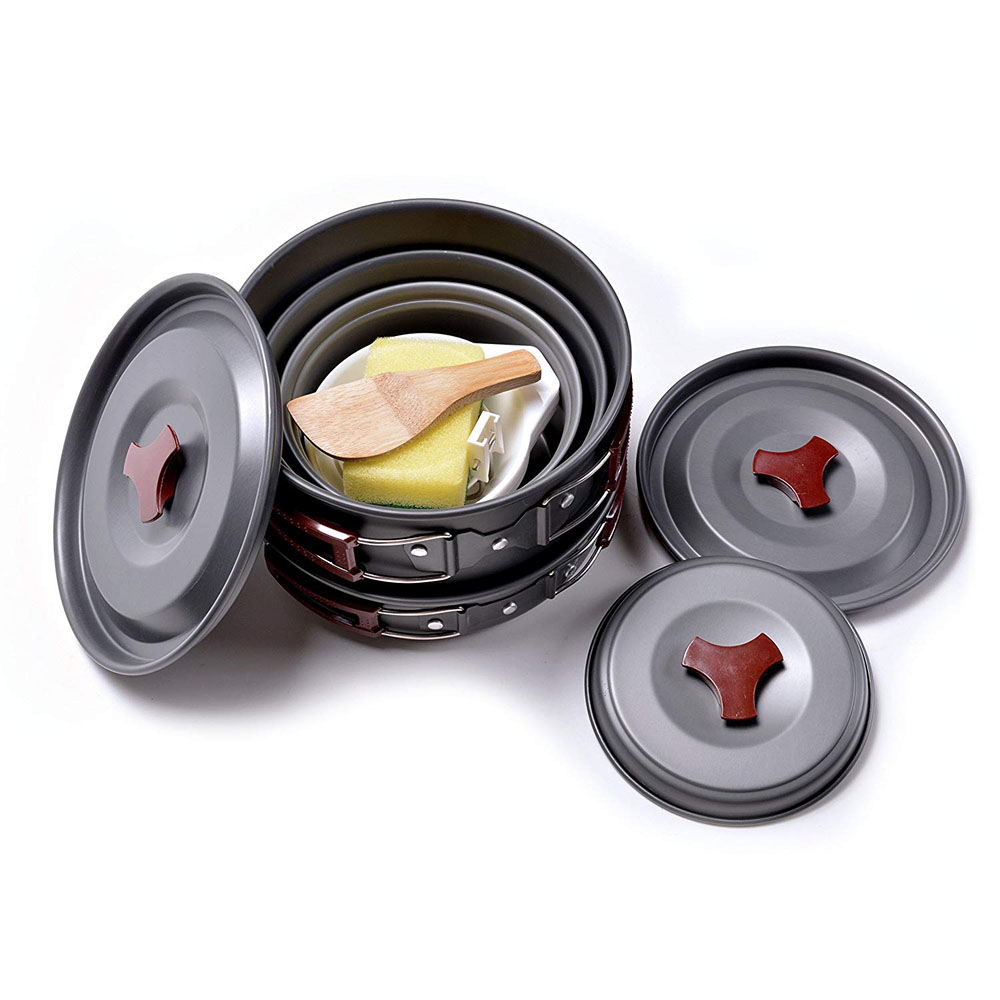 طقم أدوات طهي للتخييم في الهوا - مراجعة Camping Cooking Kitchen Set وسعره