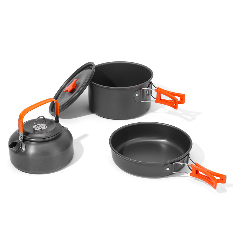 مجموعة أواني طهي للتخييم في ال - مراجعة Camping Cooking Set 2 Person وسعره
