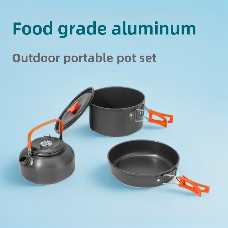 مجموعة أواني طهي للتخييم في ال - مراجعة Camping Cooking Set 2 Person وسعره