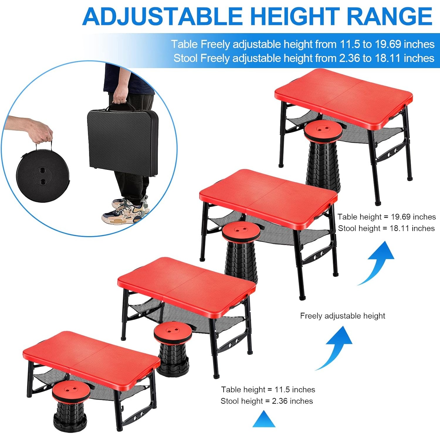 قابل للسحب طاولة قابلة للطي وم - مراجعة Camping Cooking Table Foldable وسعره
