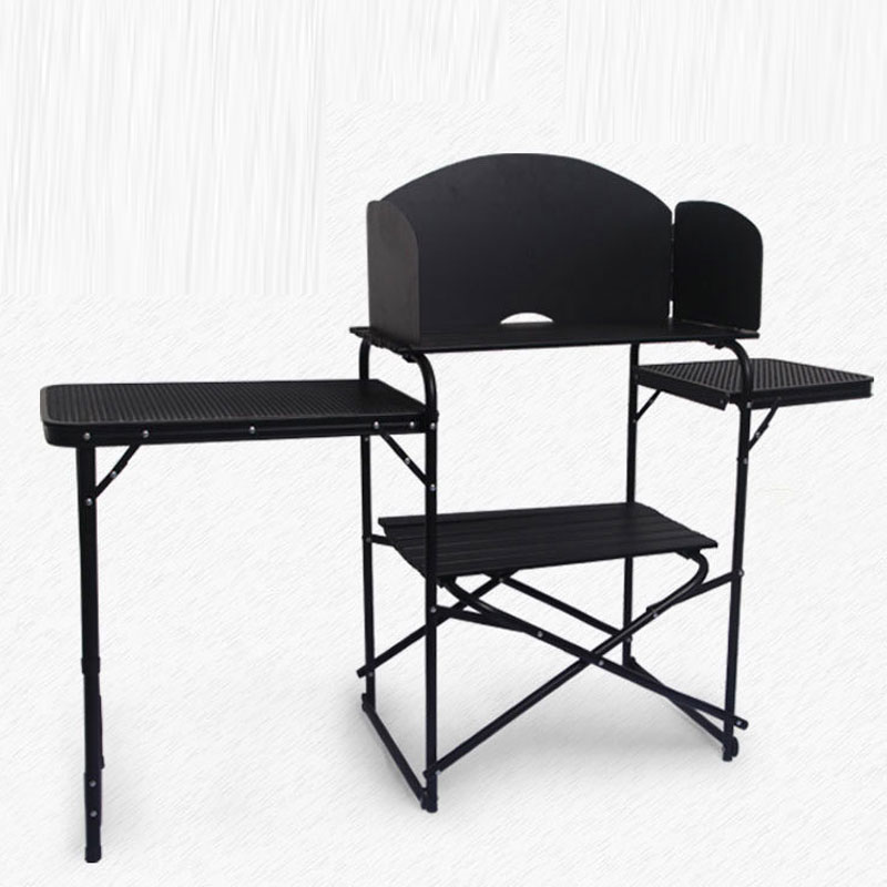 طاولة مطبخ محمولة قابلة للطي ل - مراجعة Camping Cooking Table With Windshield وسعره